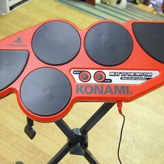PS2 ドラムマニア専用コントローラー ソフト無しのため動作未確認 スタンド付き DrumMania 札幌市 清田区 平岡の画像