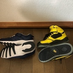 明日朝までの期間限定⭐️美品キッズスニーカー2足　の画像