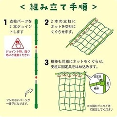 家庭菜園・ガーデニングに☆きゅうり用の支柱セットの画像