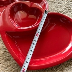 ⑦美品☆可愛いハートワンプレート♡2枚子供用品 ベビー用品 授乳、お食事用品の画像