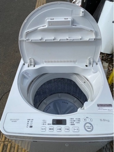 家電 生活家電 洗濯機☆2020年製☆SHARP☆5.5㎏☆ES-GE5D-W