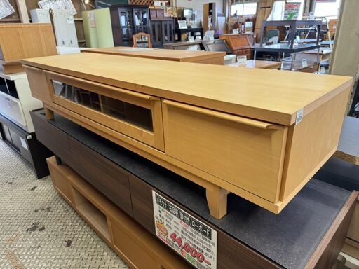 【愛品館八千代店】テレビボード　ナチュラルブラウン　180