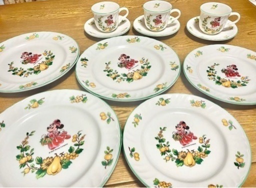 【仙台】ミニー プレート &ティーカップセット