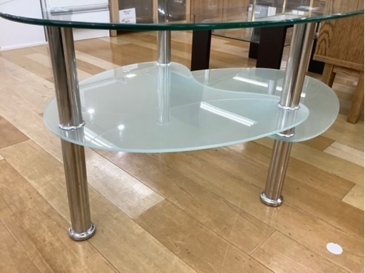 【トレファクラパーク岸和田店】ガラストップのローテーブルが入荷致しました。