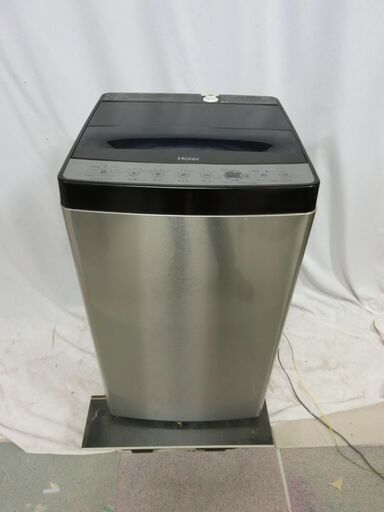 Haier 2021年製 JW-XP2C55F 全自動電気洗濯機 アーバンカフェシリーズ ステンレスブラック 5.5kg