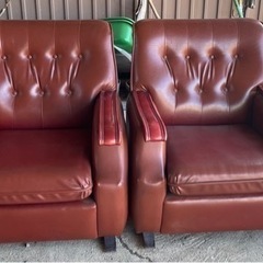 昭和レトロ　家具 ソファ 1人掛けソファ 2脚