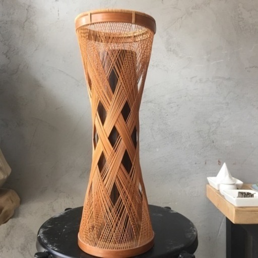 美品 駿河竹 千筋細工 花瓶