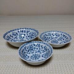 ★食器・皿・プレート・ボウル・8点セット・ホワイト✕ブルー・花柄★の画像