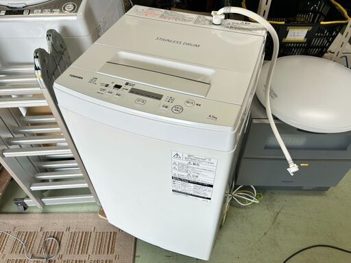 東芝 洗濯機 4.5kg 2019年製 AW-45M7　/DJ-1231