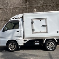 平成21年 サンバートラック 冷蔵冷凍車 TT1 ホワイト MT AC PS 走行38万キロ 車検対応可の画像