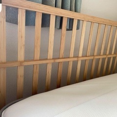 IKEA KONGSHUS コングスフース　ダブルベッドフレーム　ベッドベース付の画像