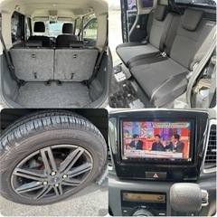 スペーシアカスタム🌟フルセグナビ‼️パワスラ‼️格安にて⭐️走る止まる曲がるok⭐️エンジン、エアコンok⭐️車検残ありの画像