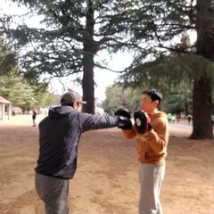 4月 代々木でミット打ち！ - スポーツ