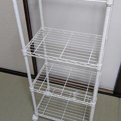 ワイヤーラック　キャスター付きの画像