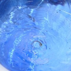 143/604 琉球ガラス 花瓶 オブジェ 青の画像