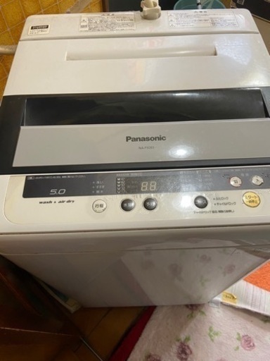 パナソニック 洗濯機 5kg 不具合あり