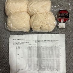毛糸　4玉説明書付きの画像