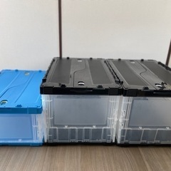 TRUSCO中山 折りたたみコンテナ 薄型オリコン 3個セット