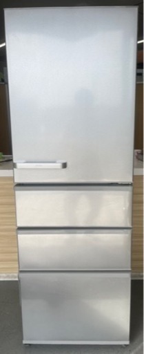 【美品】2022年製 AQUA アクア 4ドア ノンフロン冷凍冷蔵庫 355L AQR-36M2(S) ブライトシルバー 取説付き