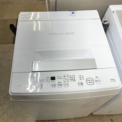 洗濯機　No.11006　東芝　2021年製　4.5kg　AW-...