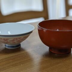 ご飯茶碗と汁椀