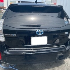 オークション価格。H23年　プリウスα Gツーリング！車検あり人気の黒！値引き可能の画像