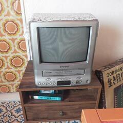 レトロ　家電 レトロテレビ　テレビデオ　 ブラウン管テレビ　可動