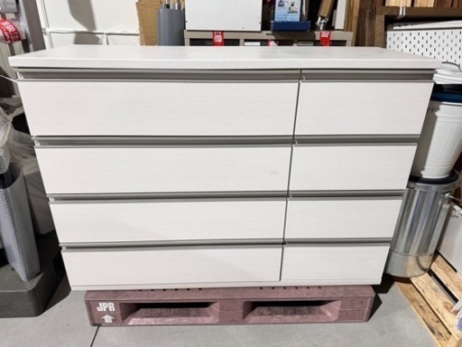 ニトリ 4段ローチェスト ホワイト 4段・2列 トラウト120