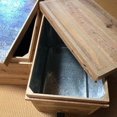 レトロな茶箱の画像