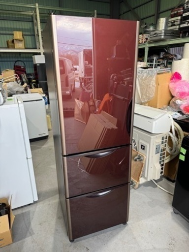 【美品】日立 HITACHI R-S3800HVL XT 375L 3ドア ノンフロン冷凍冷蔵庫 2017年製