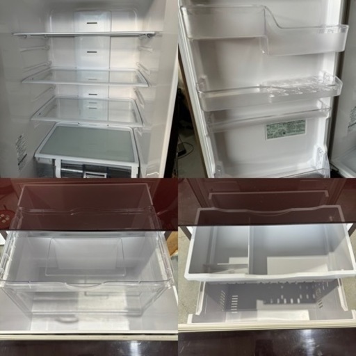 【美品】日立 HITACHI R-S3800HVL XT 375L 3ドア ノンフロン冷凍冷蔵庫 2017年製