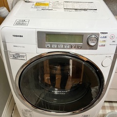 ⭐️TOSHIBA ドラム式洗濯機9kg 普通に使えます⭐️の画像