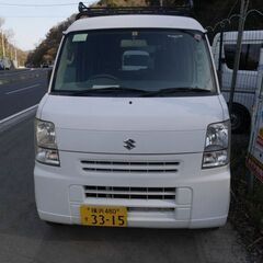 (ID5770)軽バン専門店在庫100台　軽貨物黒ナンバーリース個人・法人可能！　車検令和７年３月　２７万円　スズキ　エブリイバン　AT　平成２５年式　諸経費込３３０,０００円の画像