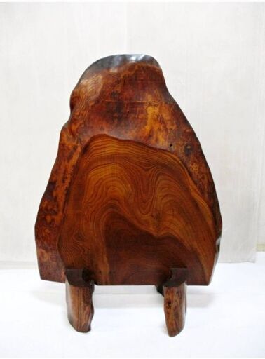 ②木製衝立　ついたて　高さ101㎝　一枚板　天然木　重厚　古民家　レトロ　目隠し　和家具　置物　オブジェ　パーテーション　間仕切り