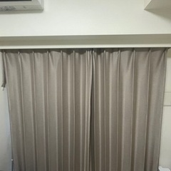 ドレープカーテン　100×丈178cm×2枚　レースカーテン付き