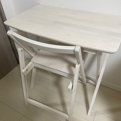 ニトリ　折りたたみデスク　チェア　セット