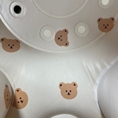 ベビーチェア（くま柄）　バスチェア　お風呂チェアの画像
