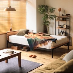 ⚠️4月中旬までの掲載⚠️家具　寝具　セミダブル　ベッド　8万円相当　　の画像