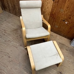 k0402601 IKEA チェア 家具 リビングルーム リクライニングチェア リラックス ロッキングチェア 引取り限定 宮城県 現状品 中古品　椅子 の画像