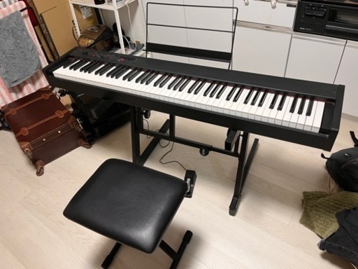 【決まりました】電子キーボードピアノ、スタンド、チェアセット