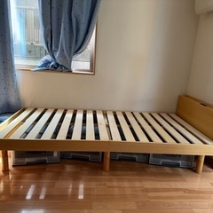 【美品】家具 ベッド シングルベッドの画像