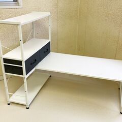 【受渡者決定】幅120cm ローデスク パソコンデスク 引き出し付き