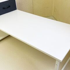 【受渡者決定】幅120cm ローデスク パソコンデスク 引き出し付きの画像