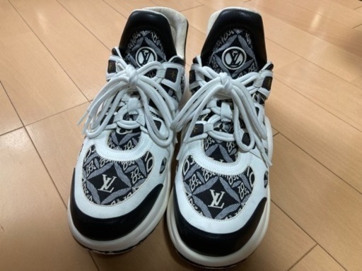 ルイヴィトン LOUIS VUITTON アークライトライン スニーカー 靴 シューズ 1854 ジャガード キャンバス レザー ブラック ホワイト【日本未入荷色】