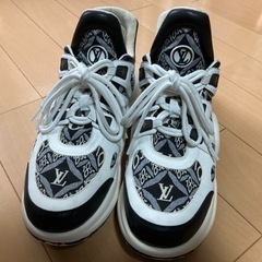 ルイヴィトン LOUIS VUITTON アークライトライン スニーカー 靴 シューズ 1854 ジャガード キャンバス レザー ブラック ホワイト【日本未入荷色】