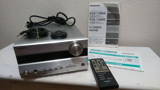SA-205HDX/シルバー　ONKYO 5.1ch対応AVセンター 最大出力30W×5