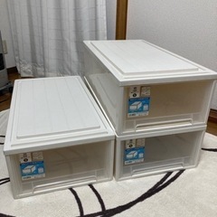 引き出し式　収納ケース　3個セットの画像