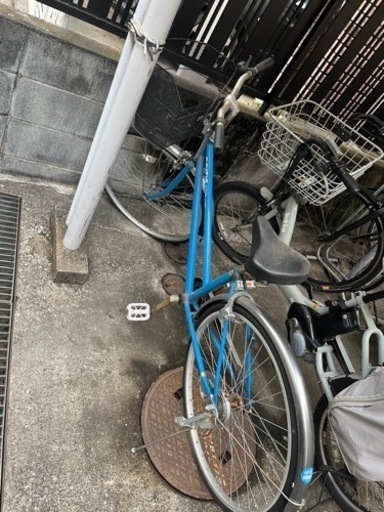 【大人用】 自転車 青 