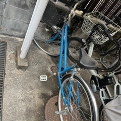 【大人用】 自転車 青 の画像