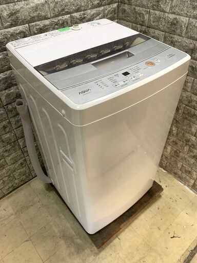 全国送料無料★3か月保障付き★洗濯機★2019年★アクア★4.5kg★AQW-S45G★S-737